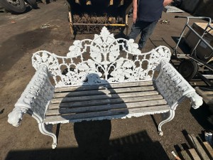 Vintage Decorative Cast iron Garden Bench